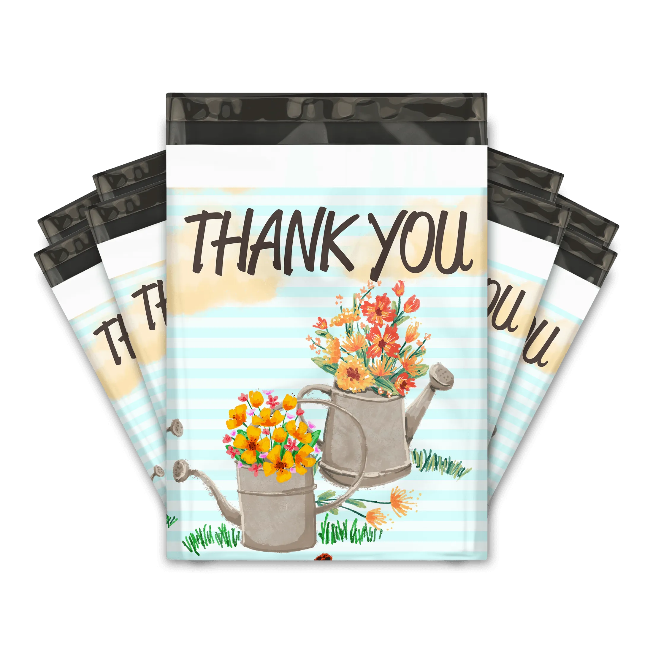 10x13 Watering Can Poly Mailers Shipping Envelopes Premium Printed Bags