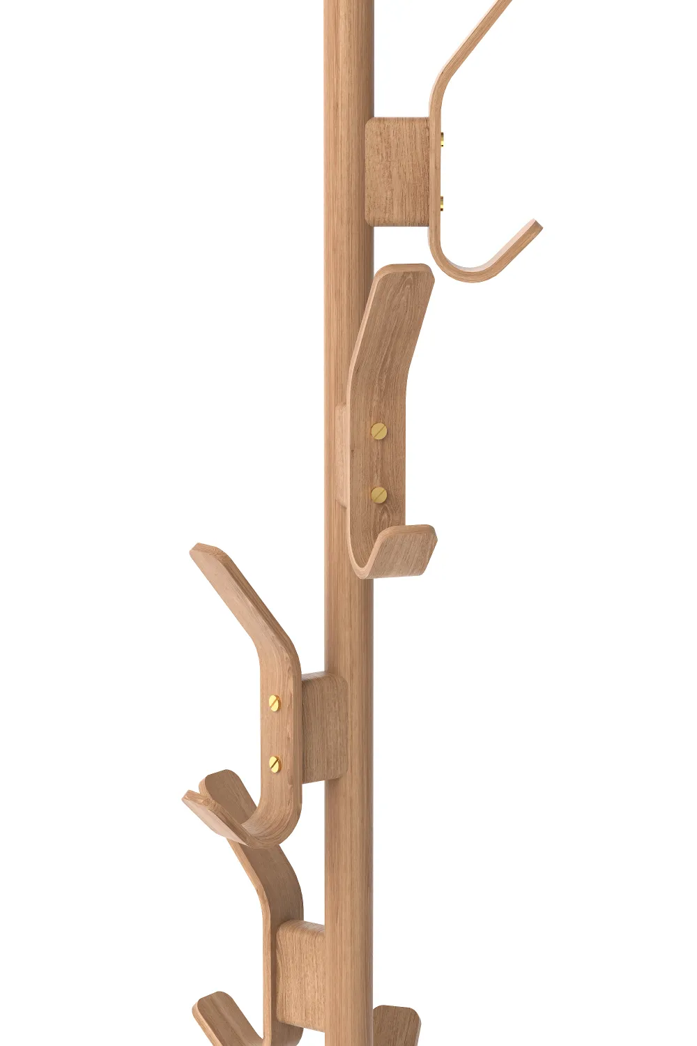 5-Hook Oak Coat Stand | Wireworks