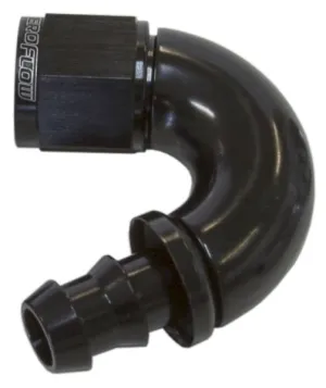 510 Series Full Flow Tight Radius Push Lock 150° Hose End -10AN AF515-10BLK