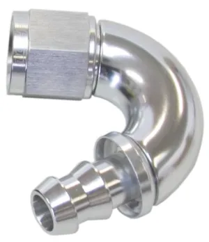 510 Series Full Flow Tight Radius Push Lock 150° Hose End -6AN AF515-06S