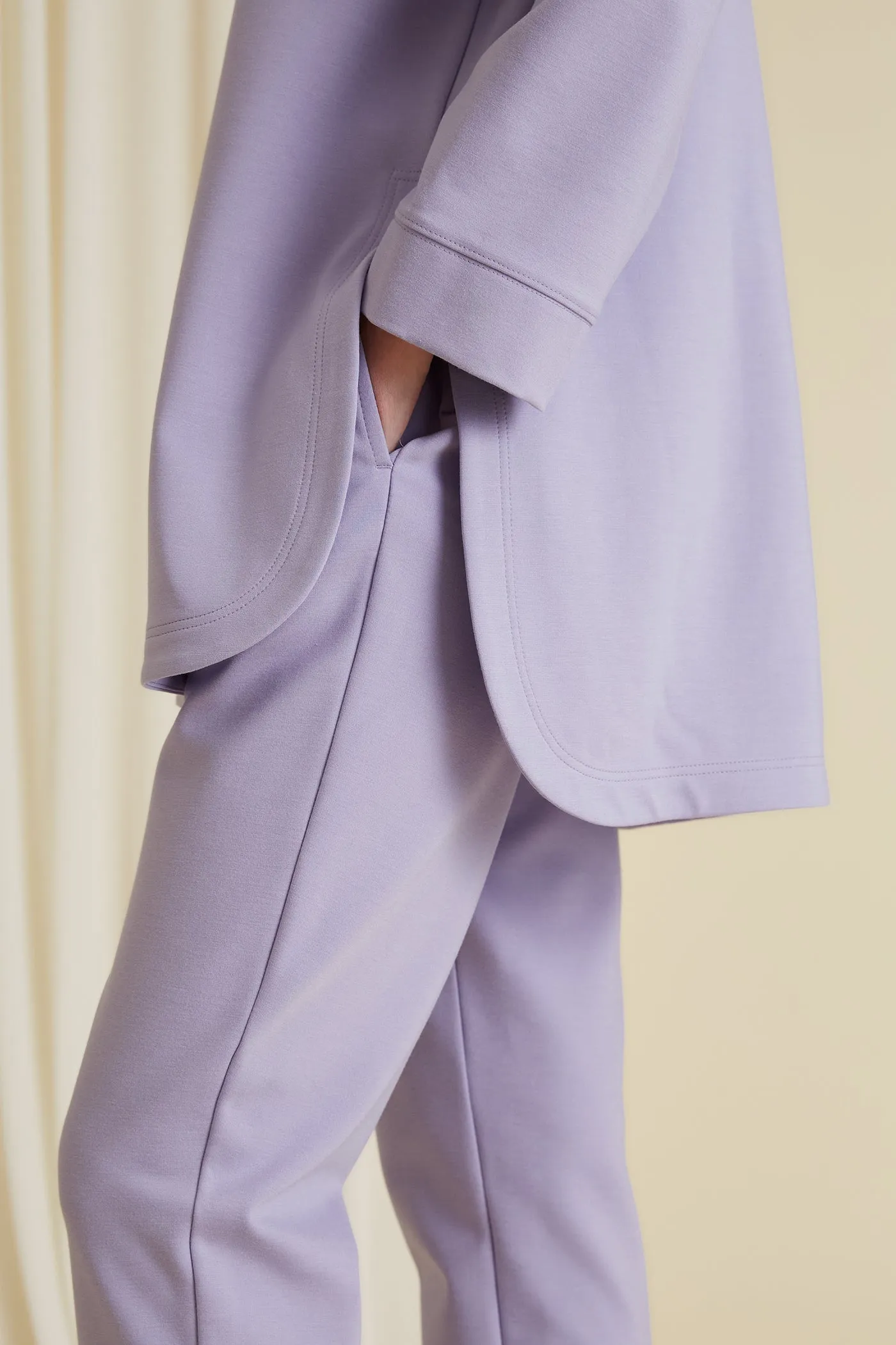 Aspen Long Hoodie Blue Lilac