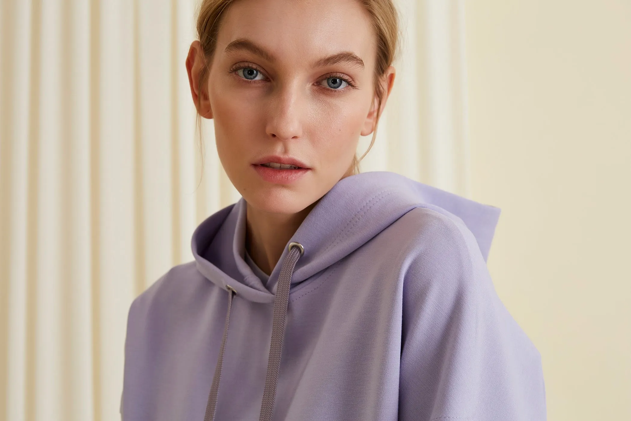 Aspen Long Hoodie Blue Lilac