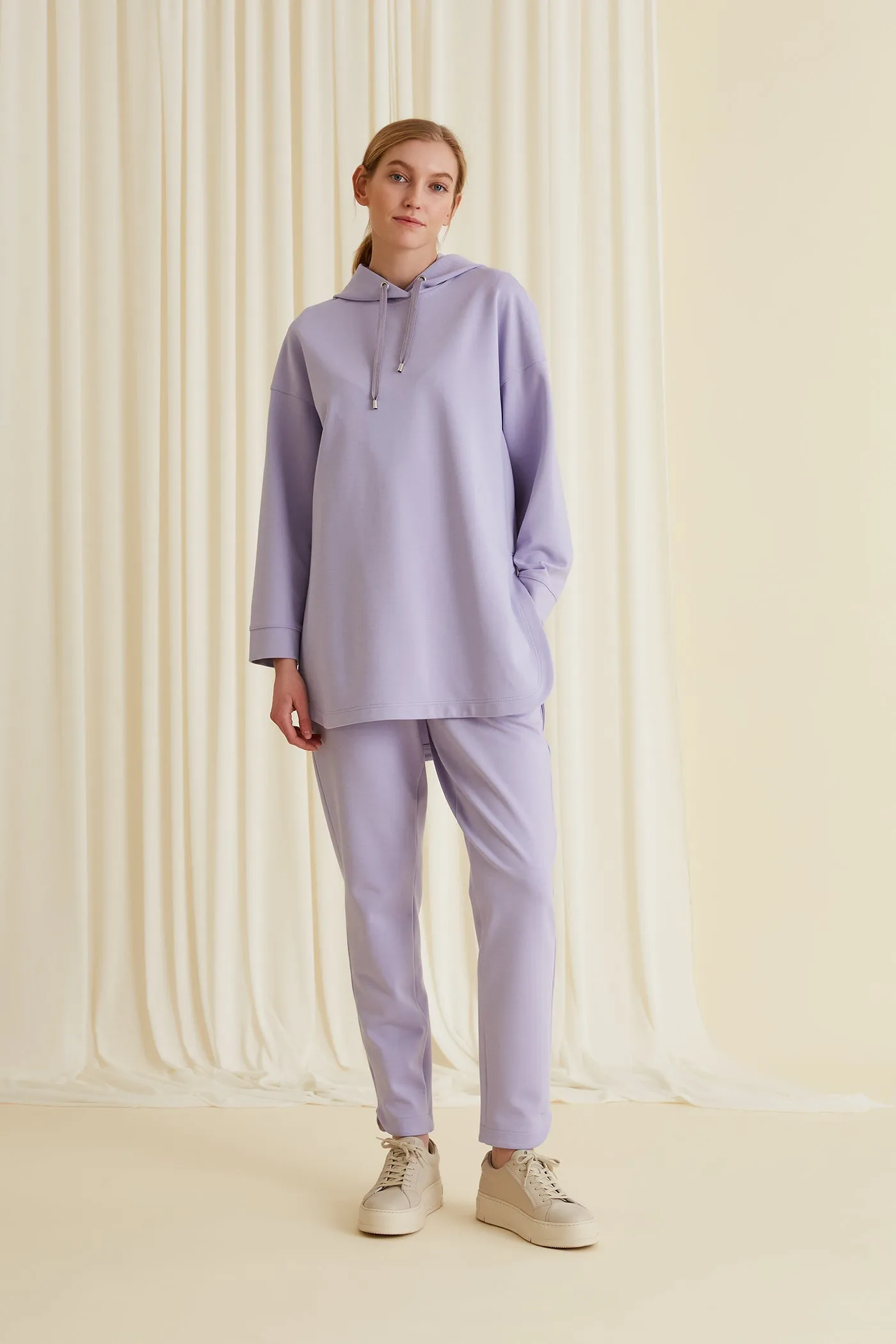 Aspen Long Hoodie Blue Lilac