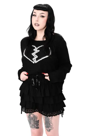 Fuzzy Heart Sweater