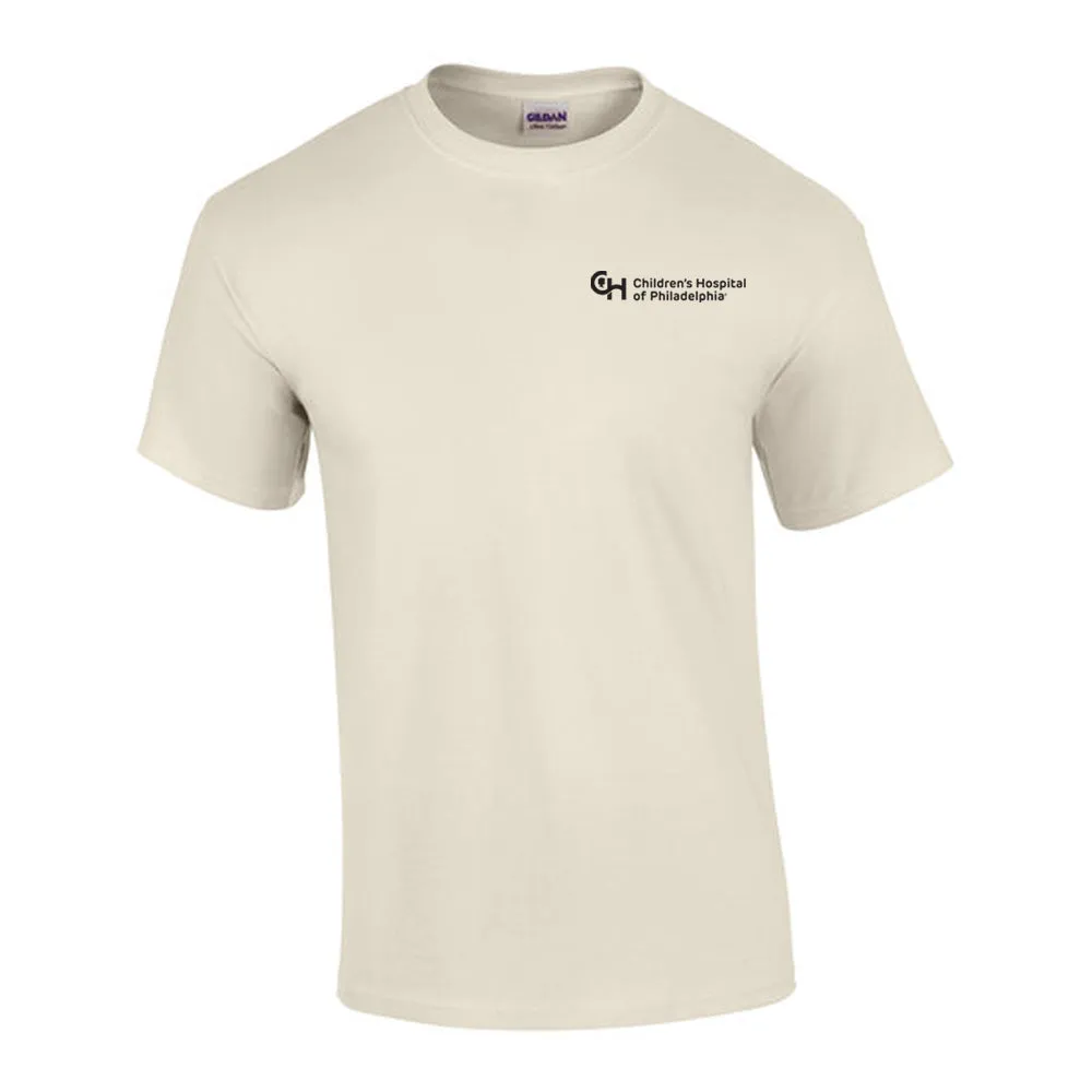 Gildan 6.1oz 100% Cotton Neutral Color T-Shirt With Black CHOP Logo