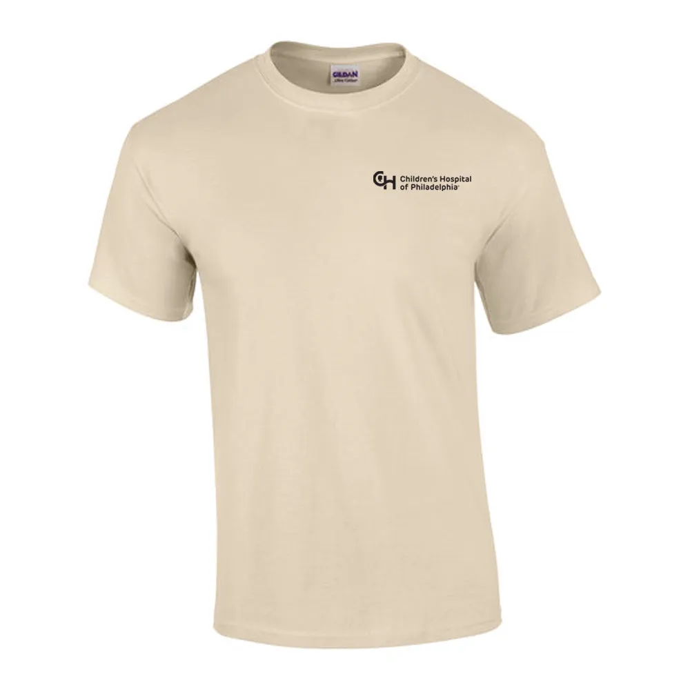 Gildan 6.1oz 100% Cotton Neutral Color T-Shirt With Black CHOP Logo