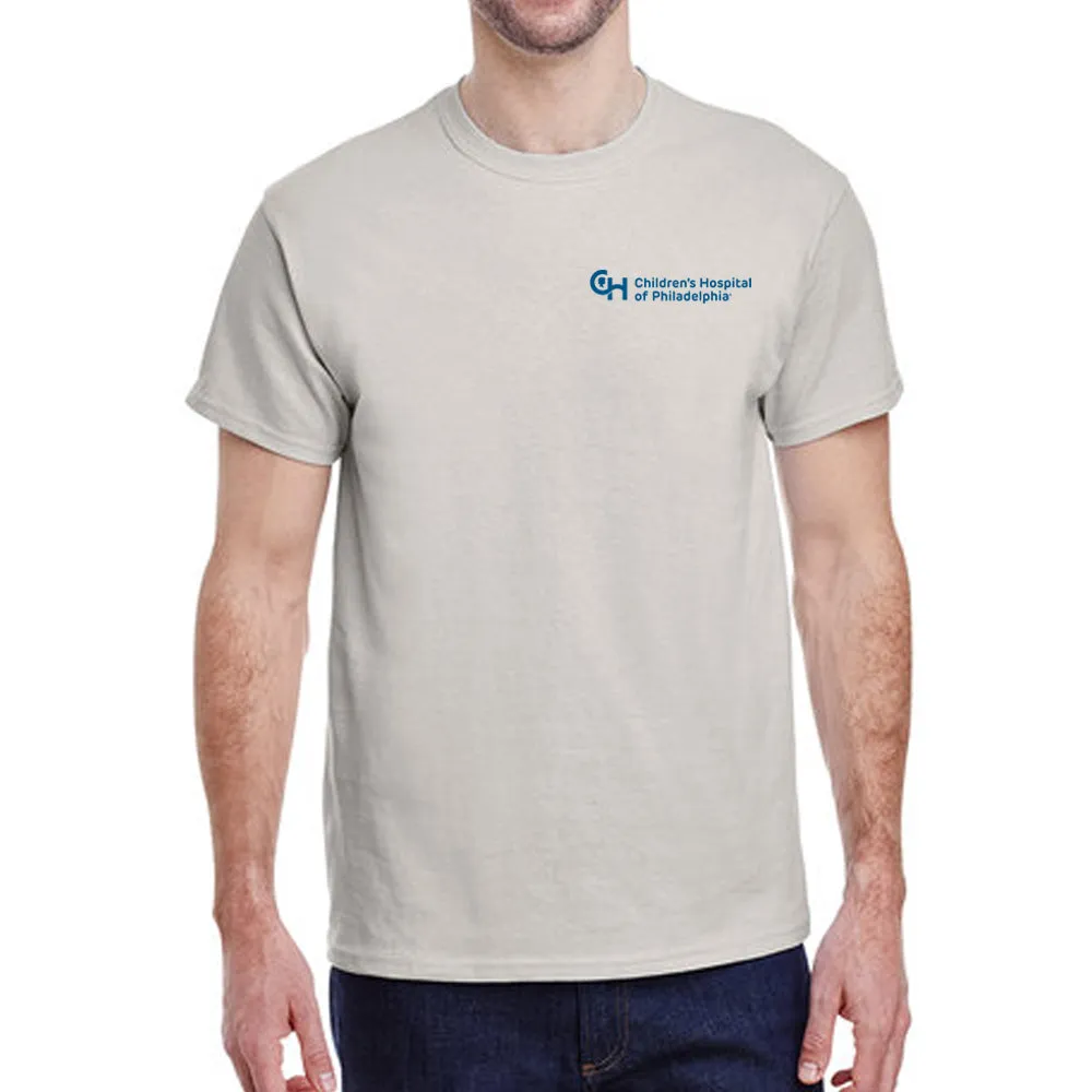 Gildan 6.1oz 100% Cotton Neutral Color T-Shirt With Blue CHOP Logo