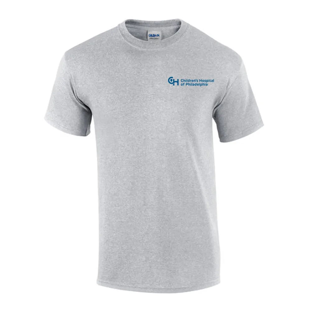 Gildan 6.1oz 100% Cotton Neutral Color T-Shirt With Blue CHOP Logo