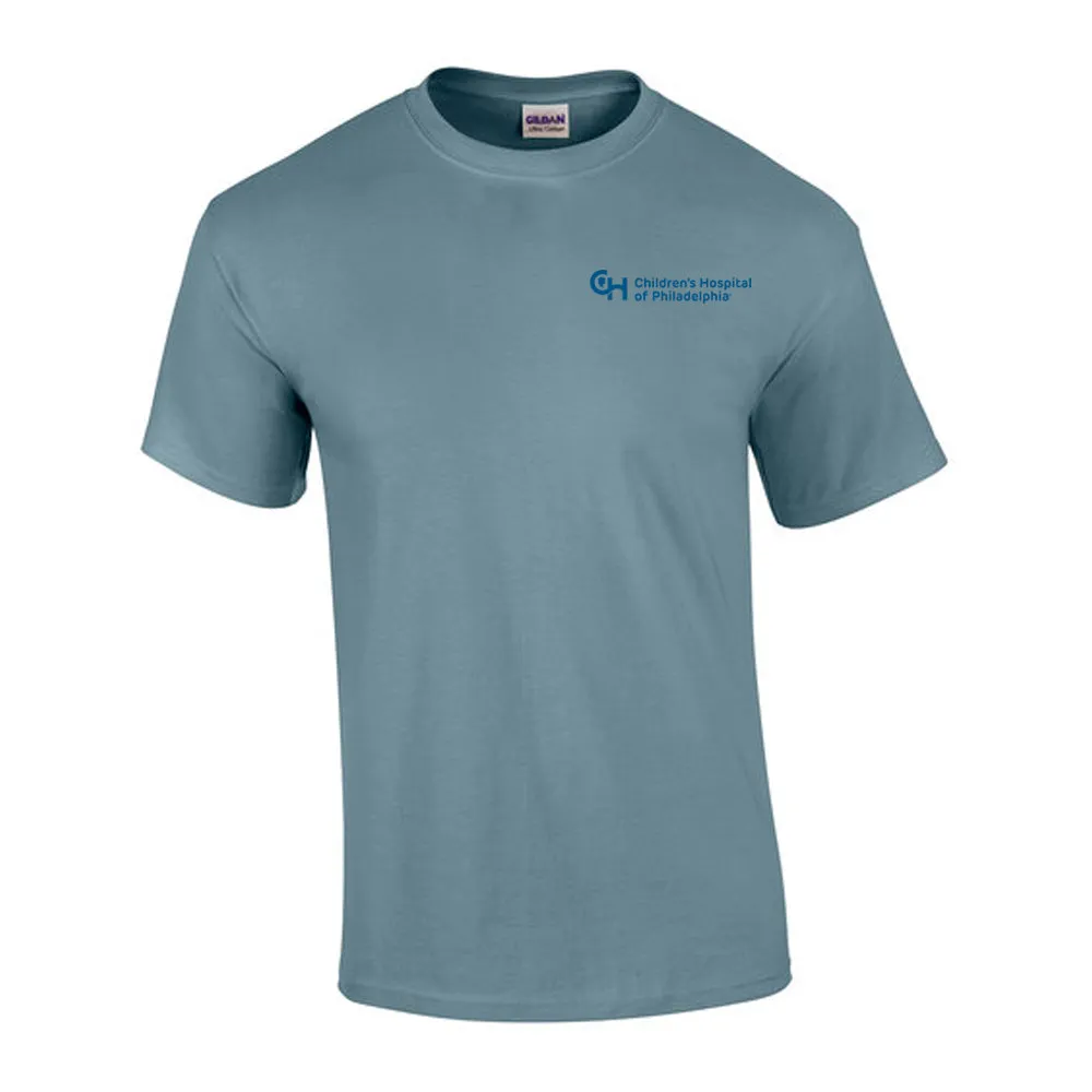 Gildan 6.1oz 100% Cotton Neutral Color T-Shirt With Blue CHOP Logo