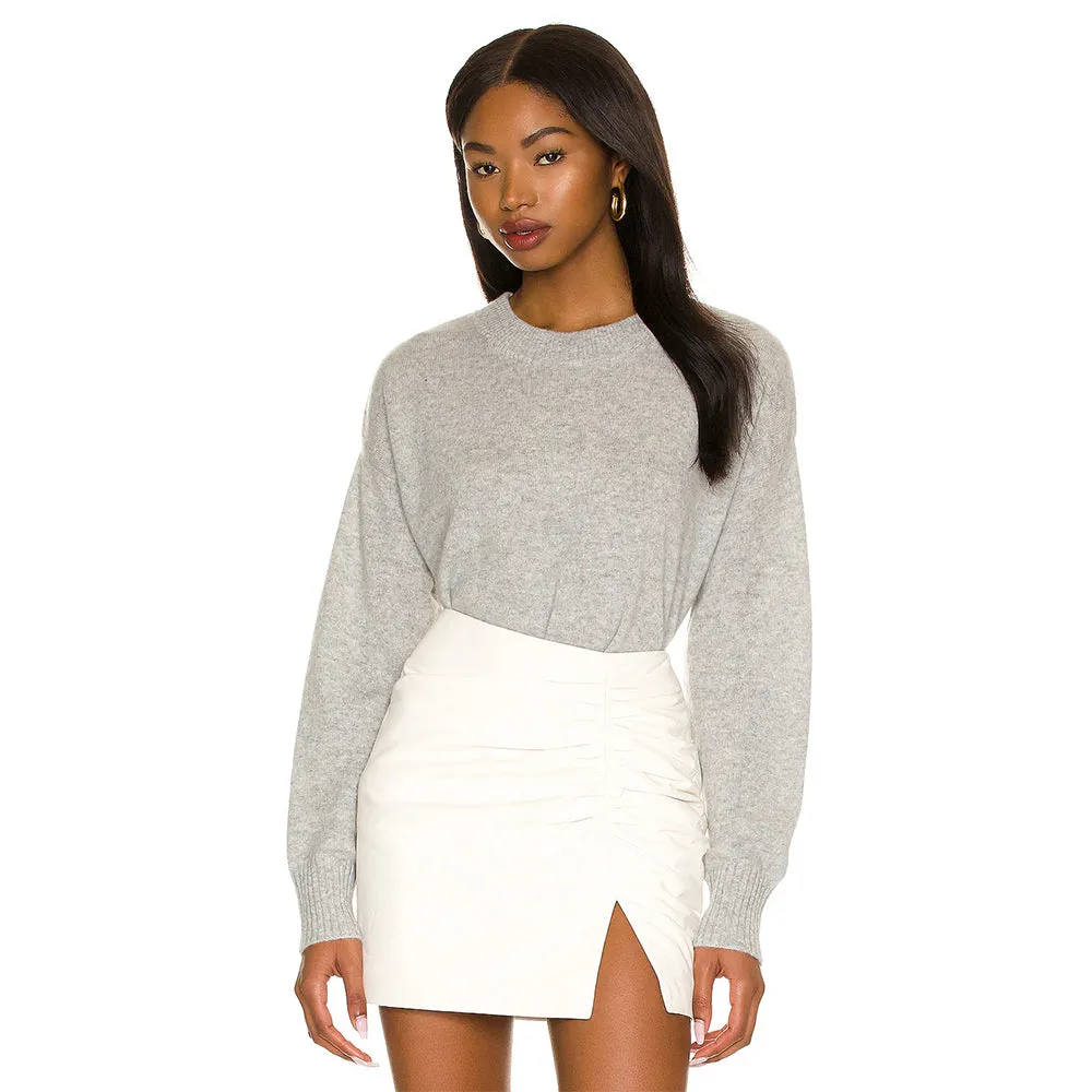 Mellisa Cashmere Sweater (Mid Heather Grey)