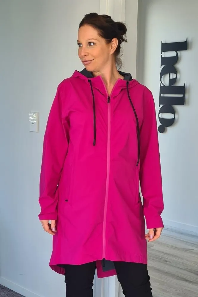 Moke Georgie Raincoat Fuchsia