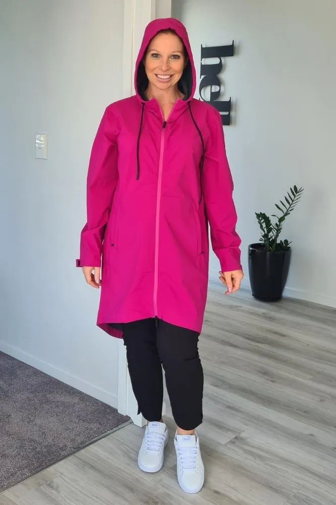 Moke Georgie Raincoat Fuchsia