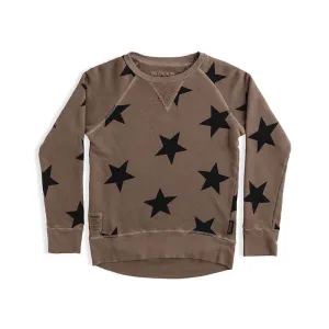 NUNUNU Star Sweatshirt Earth Brown