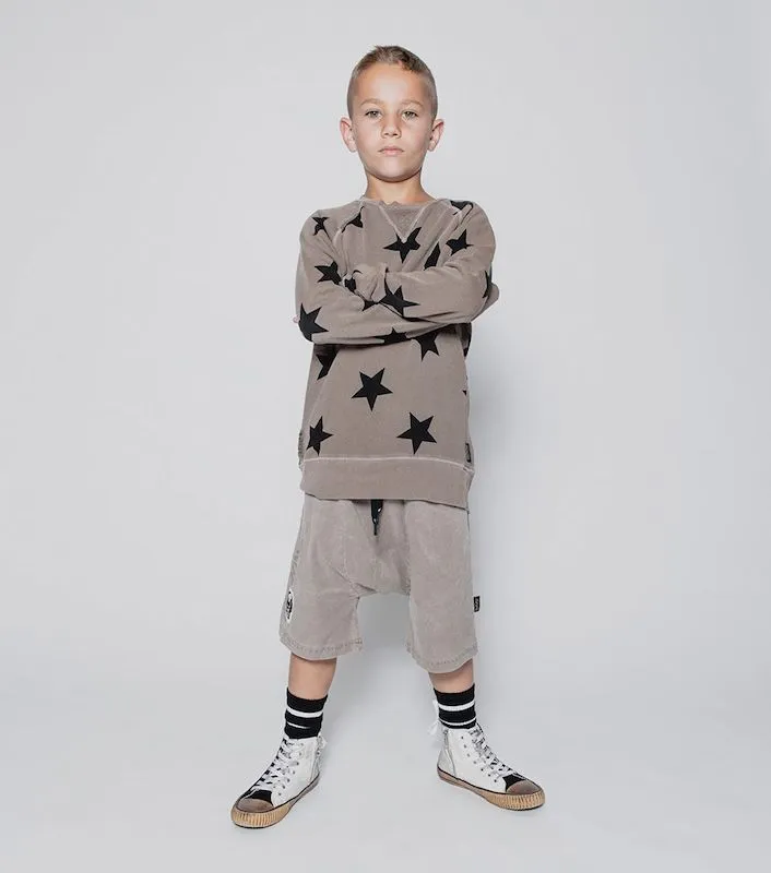 NUNUNU Star Sweatshirt Earth Brown