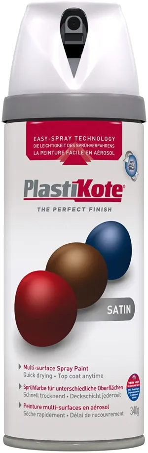 Plastikote Plasti-kote Premium Satin White 400ml