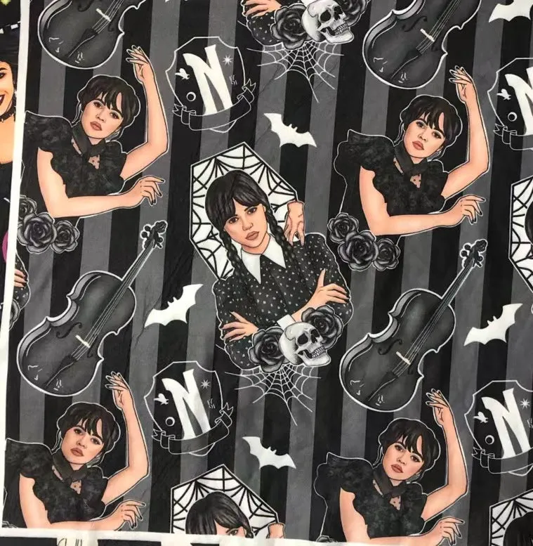 Pre-Order: Nevermore Wednesday Leggings (Semi-Exclusive)