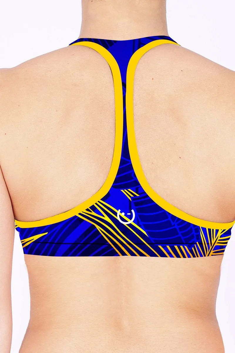 Reversible Top-Fitness Leaf Blue
