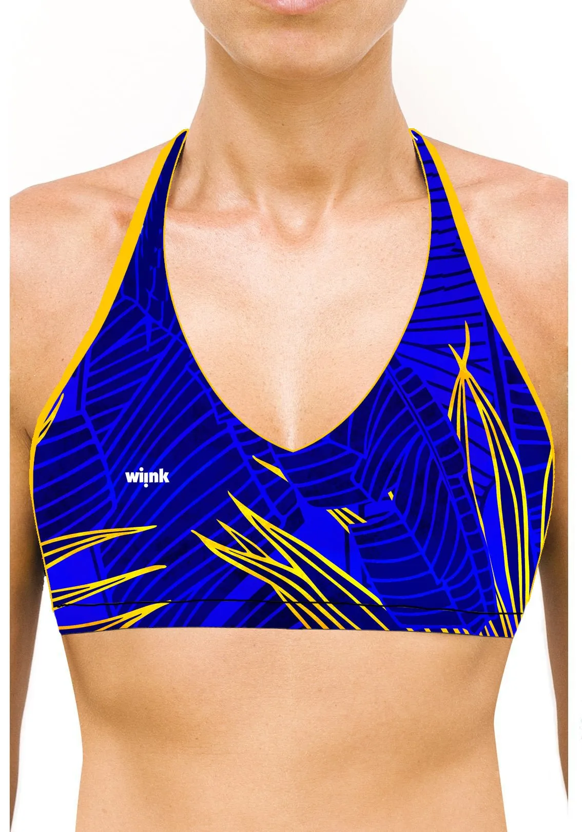 Reversible Top-Fitness Leaf Blue