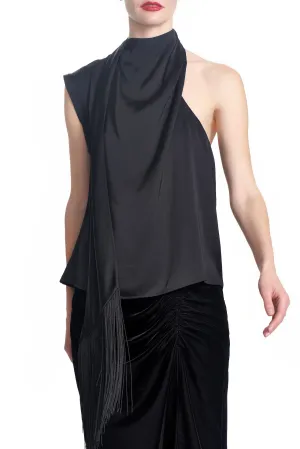 THE LOURDES TOP- BLACK
