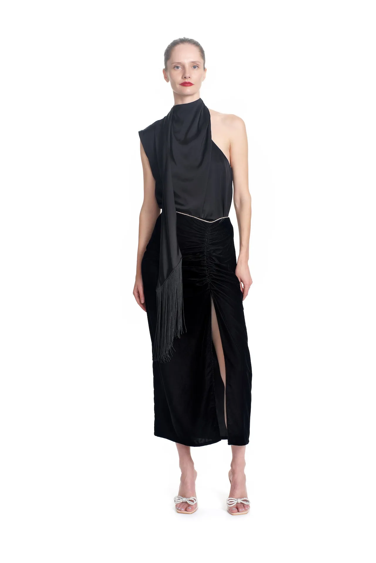 THE LOURDES TOP- BLACK
